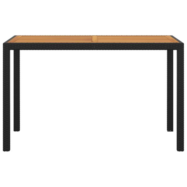 vidaXL Sodo komplektas su pagalvėlėmis, 5 dalių, juodas, poliratanas