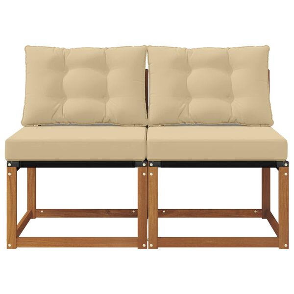 vidaXL 2 Vienetas Lauko vidurinė sofa