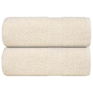 vidaXL Rank&scaron;luosčiai FROGN, 2 vnt., kreminės spalvos, 30x30 cm, 360 g/m&sup2;
