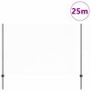 vidaXL Tvora su stulpais Pilka 1,6 x 25 m Plienas ir PVC