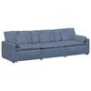 vidaXL Modulinė sofa su pagalvėlėmis, mėlyna