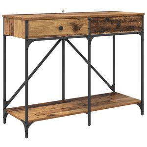 vidaXL Konsolinis stalas Senovinis medis 100 x 39 x 78,5 cm
