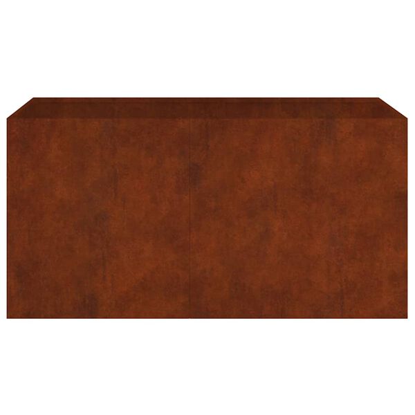 vidaXL Lovelis, 80x40x40cm, Corten plienas