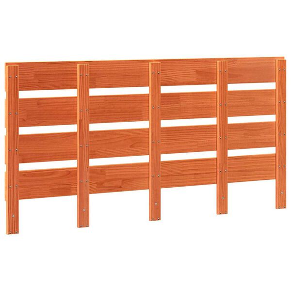 vidaXL Galvūgalis Va&scaron;ko ruda 160,5 x 3 x 80 cm Kietos pu&scaron;ies mediena