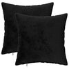 vidaXL Pagalvėlės užvalkalas 2 pcs HEERLEN Juoda 30 x 30 cm Flanelė