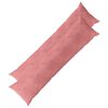 vidaXL Pagalvėlės užvalkalas 2 pcs HEERLEN Rožinė 40 x 145 cm Aksomas