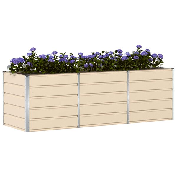 vidaXL Lovelis Ivory 240 x 80 x 75 cm Plienas
