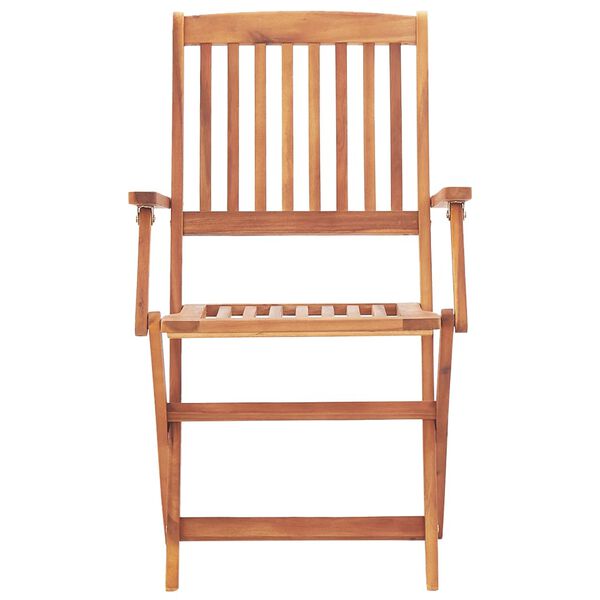 vidaXL Sulankstomos sodo kėdės, 4vnt., akacijos medienos masyvas