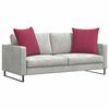 vidaXL Sofa Pagalvės 2 pcs Vyno raudona 80 x 80 cm Kordūrinis audinys