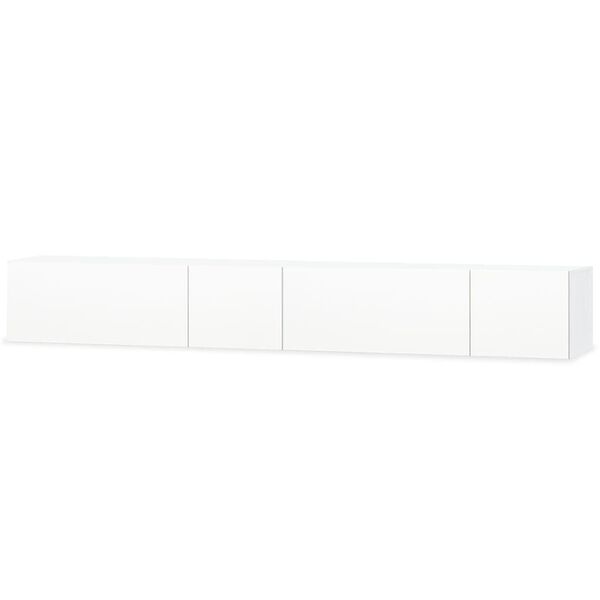 vidaXL TV spintelės, 2vnt., baltos, 120x40x34cm, apdirbta mediena