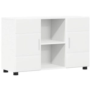 vidaXL Kabalas FLORIN 88,5 x 30,5 x 55,5 cm Balta Apdirbta mediena