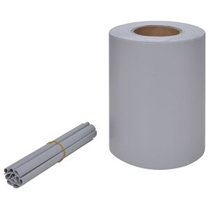vidaXL Privatumo juosta, PVC, 70x0,19 m, &scaron;viesiai pilka