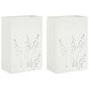 vidaXL Sodo vazonas 2 vnt. Balta 50 x 30 x 75 cm