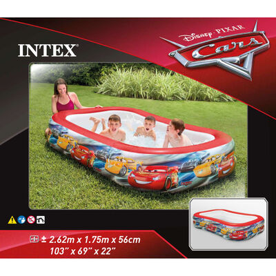 Intex Cars Baseinas, įvairių spalvų, 262x175x56cm