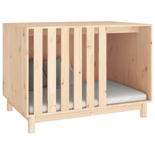 vidaXL &Scaron;uns būda, 100x70x72cm, pu&scaron;ies medienos masyvas