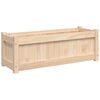 vidaXL Sodo lovelis, 90x31x31cm, pu&scaron;ies medienos masyvas