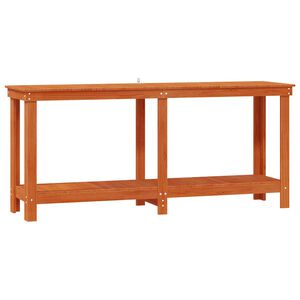 vidaXL Darbastalis Va&scaron;ko Ruda 180 x 50 x 80 cm Tvirtas pu&scaron;ies medis