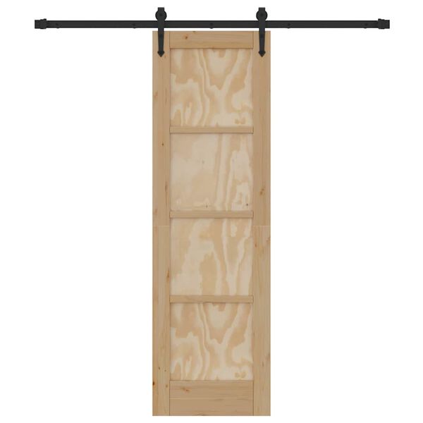 vidaXL Slankios durys ORKDAL Ruda 61 x 198,5 cm Kietos pu&scaron;ies mediena