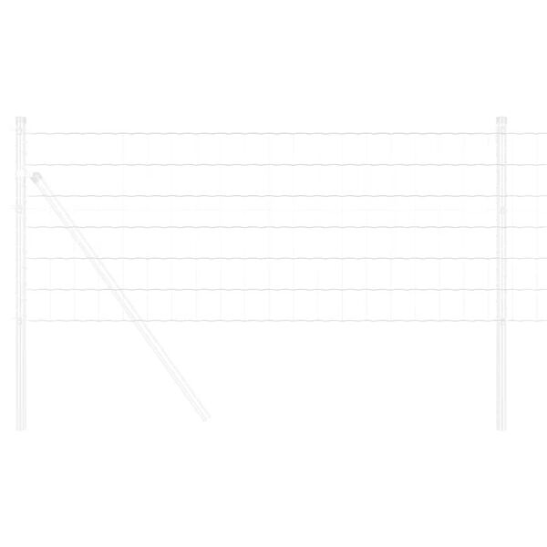 vidaXL Euro tvora Sidabro 0.4 x 25 m Karštai cinkuotas geležis