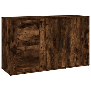 vidaXL &Scaron;oninė spintelė, dūminio ąžuolo, 100x33x59,5cm, mediena