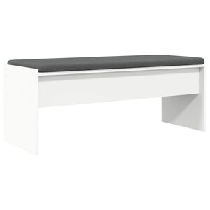 vidaXL Koridoriaus suolas su pagalve Balta 103 x 38 x 40 cm