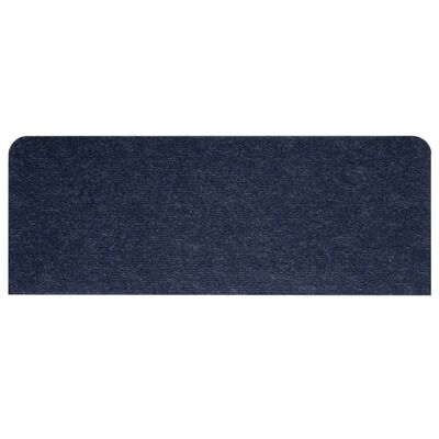 vidaXL Lipnūs laiptų kilimėliai, 15vnt., mėlynos spalvos 65x24,5x3,5cm
