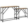 vidaXL Konsolinis stalas 2 pcs Amatininkų ąžuolas 100 x 28 x 75 cm