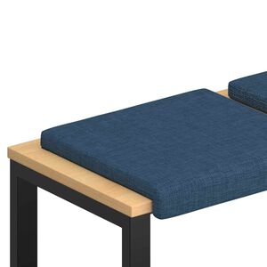 vidaXL Suoliuko pagalvė 2 vnt. Audinys Mėlyna Gylis 35 cm