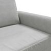vidaXL Trivietė sofa, &scaron;viesiai pilkos spalvos, 180cm, aksomas
