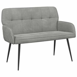 vidaXL Dvivietė sofa su metalinėmis kojelėmis 2 vietos &Scaron;viesiai pilka