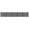 vidaXL Tvoros plok&scaron;tė 5 vnt. 852 x 146 cm WPC ir aliuminis Pilka