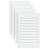 vidaXL Spintelės durelės, 4vnt., baltos, 61,5x39,4cm, pu&scaron;is