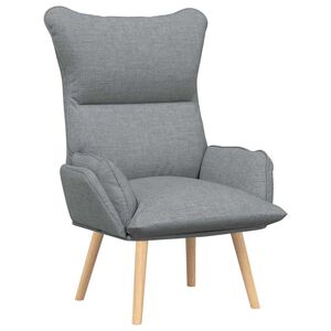 vidaXL krėslas &Scaron;viesiai pilka 69 x 74 x 93 cm Audinys ir Fanera