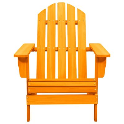 vidaXL Sodo Adirondack kėdė, oranžinės spalvos, eglės medienos masyvas
