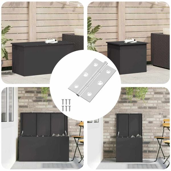 vidaXL Vyrius Paprastas 12 pcs Sidabro 58 x 35 x 1 mm Plienas