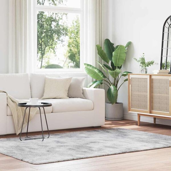 vidaXL Shaggy tipo kilimas, NAVARRA, 160x230 cm, sidabrinė pilka