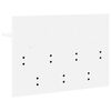 vidaXL Prikabinamas paltas Balta 60 x 40 x 12 cm Apdirbta mediena