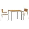 vidaXL Lauko valgomojo komplektas 3 vnt. 90 x 90 x 75 cm