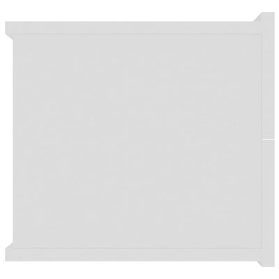 vidaXL Naktinė spintelė, baltos spalvos, 40x30x30cm, MDP