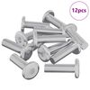 vidaXL Varžtas 12 pcs Sidabro 8 x 28 mm Plienas