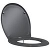 vidaXL Tualeto sėdynė Antracitas 47 x 37 x 4 cm Duroplastas