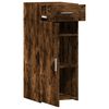vidaXL &Scaron;oninė spintelė, dūminio ąžuolo, 40x42,5x93cm, apdirbta mediena