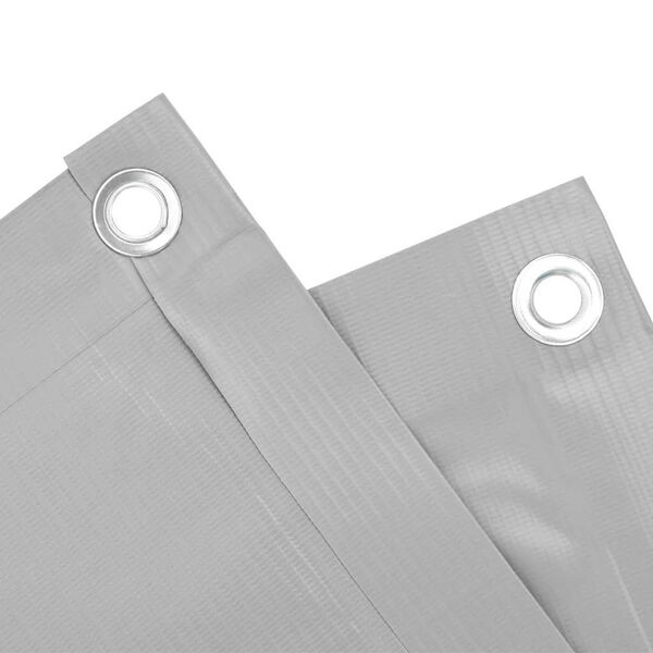 vidaXL Privatumo suteikianti balkono pertvara, pilka, 1000x75cm, PVC