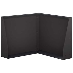 vidaXL Sienelė 50 x 50 x 30 cm Plienas Juoda