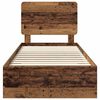 vidaXL Lovos rėmas Senas medis 100 x 200 cm Apdirbta mediena