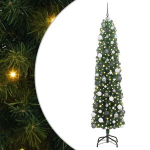 vidaXL Dirbtinė Kalėdų eglutė Žalia 180 cm PVC, plienas ir plastikas