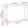 vidaXL Konsolinis stalas Amatininkų ąžuolas 100 x 22,5 x 75 cm