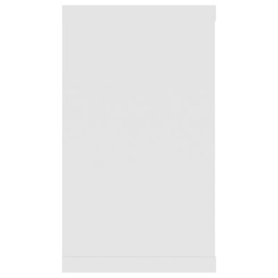 vidaXL Sieninės lentynos, 6vnt., baltos, 80x15x26,5cm, MDP