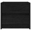 vidaXL Naktinė spintelė, juoda, 40x30,5x35,5cm, pu&scaron;ies masyvas