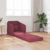 vidaXL Sofa lova 60cm Vyno raudona audinys